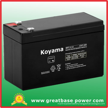 High Quality SMF Lead Acid Alarm System Battery 7.2ah 12V